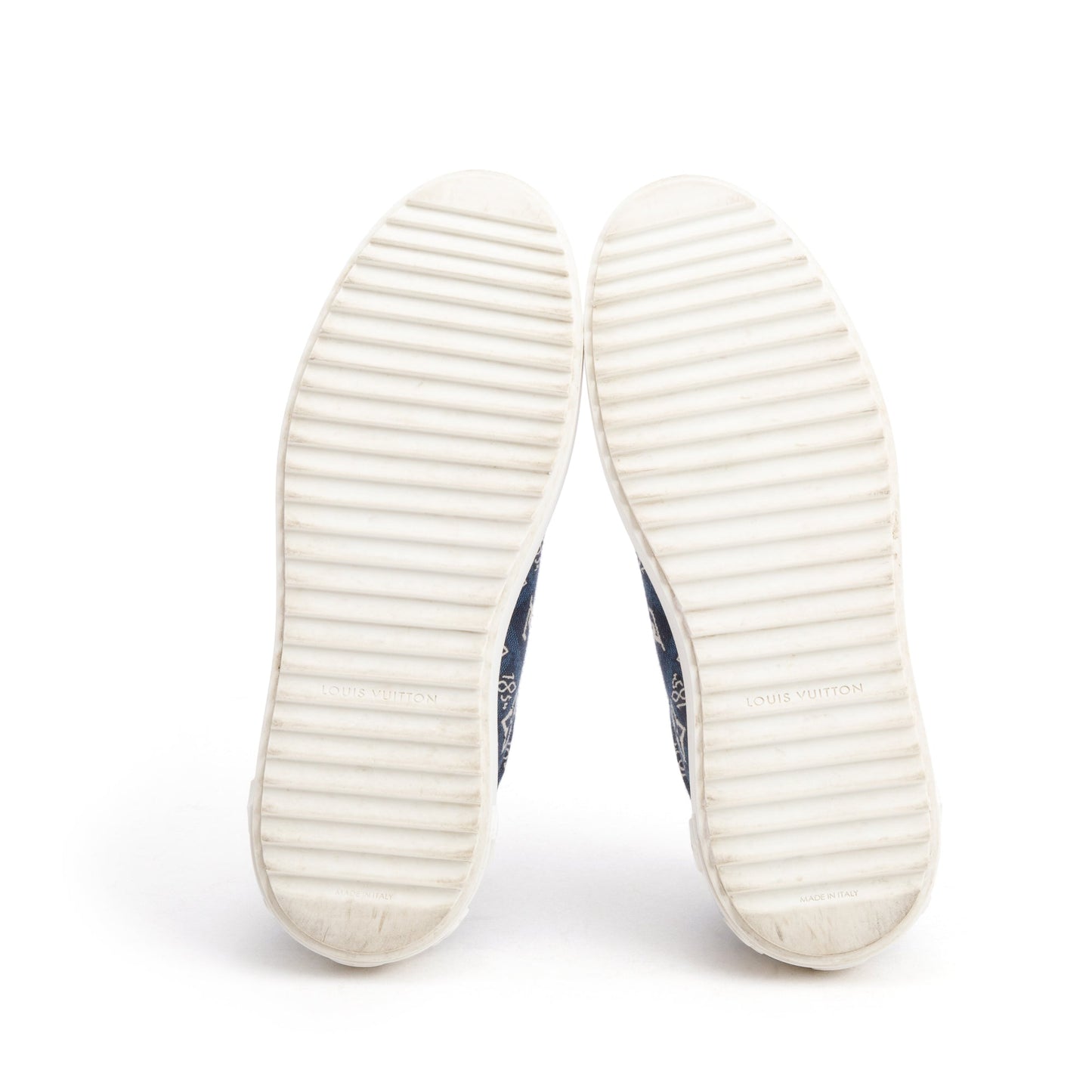 Louis Vuitton 2020 Blue Since 1984 Canvas Time Out Sneakers, Size 38.5