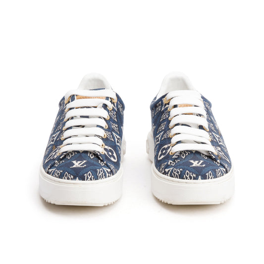 Louis Vuitton 2020 Blue Since 1984 Canvas Time Out Sneakers, Size 38.5