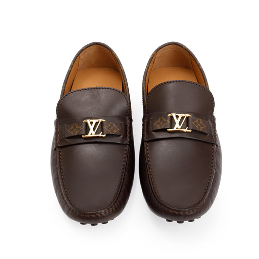 Louis Vuitton 2020 Brown Calf Leather Monte Carlo Moccasin Loafers, Size 12