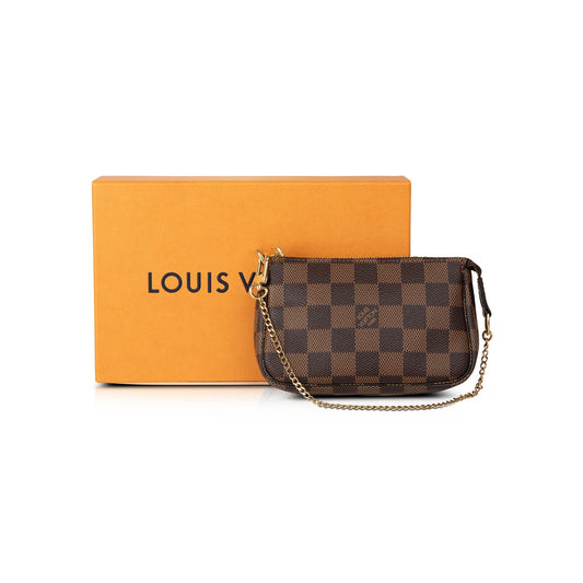 Louis Vuitton 2020 Damier Ebene Mini Pochette Accessories