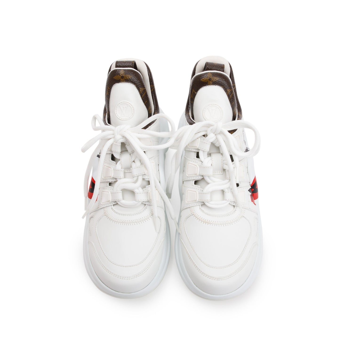 Louis Vuitton 2020 White LV Archlight Sneakers, Size 37.5