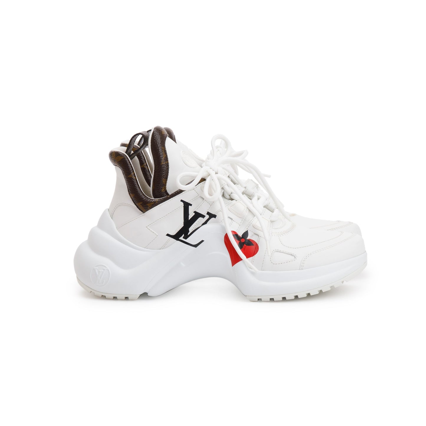 Louis Vuitton 2020 White LV Archlight Sneakers, Size 37.5