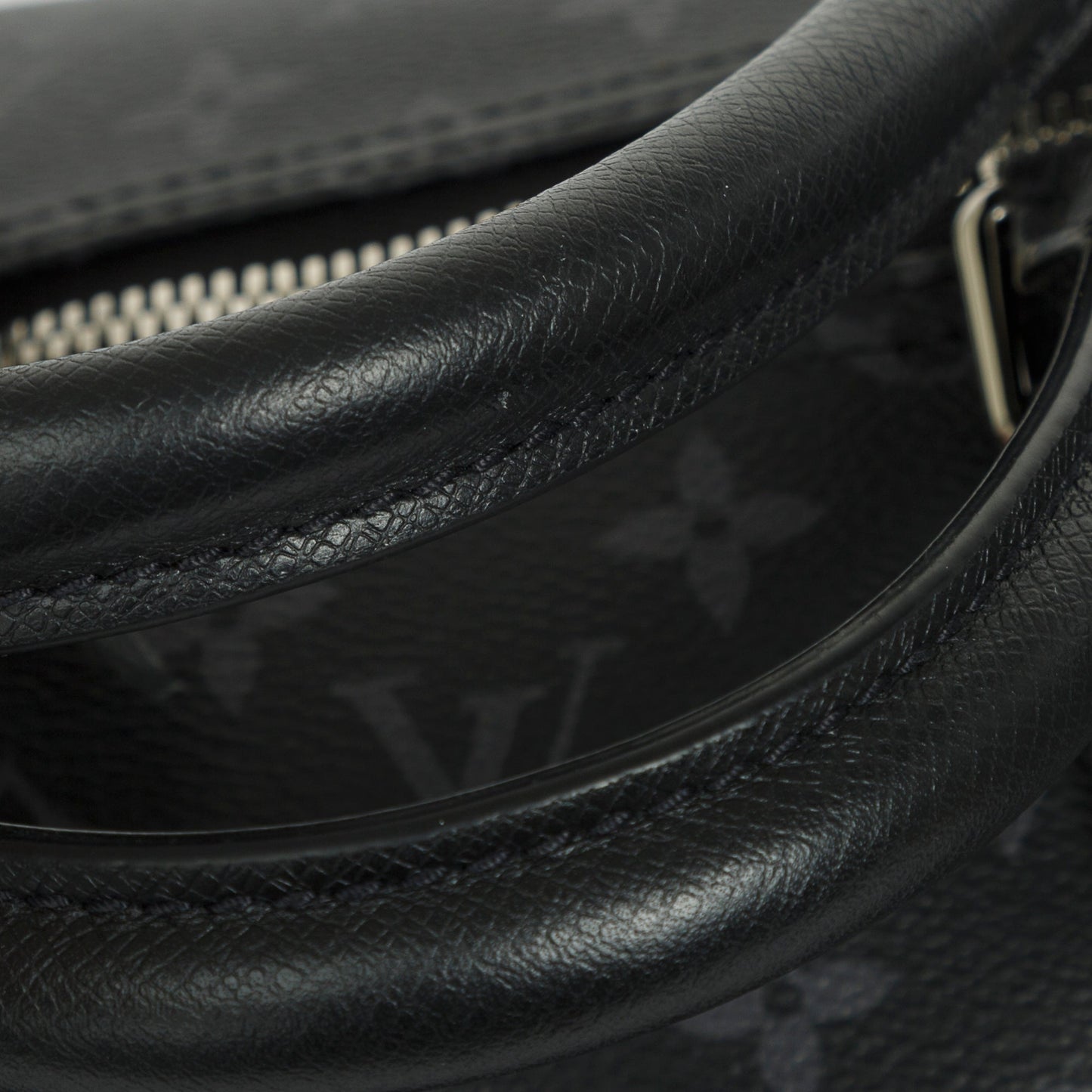 Louis Vuitton 2021 Black Taiga Leather and Monogram Eclipse Keepall Bandouliere 50