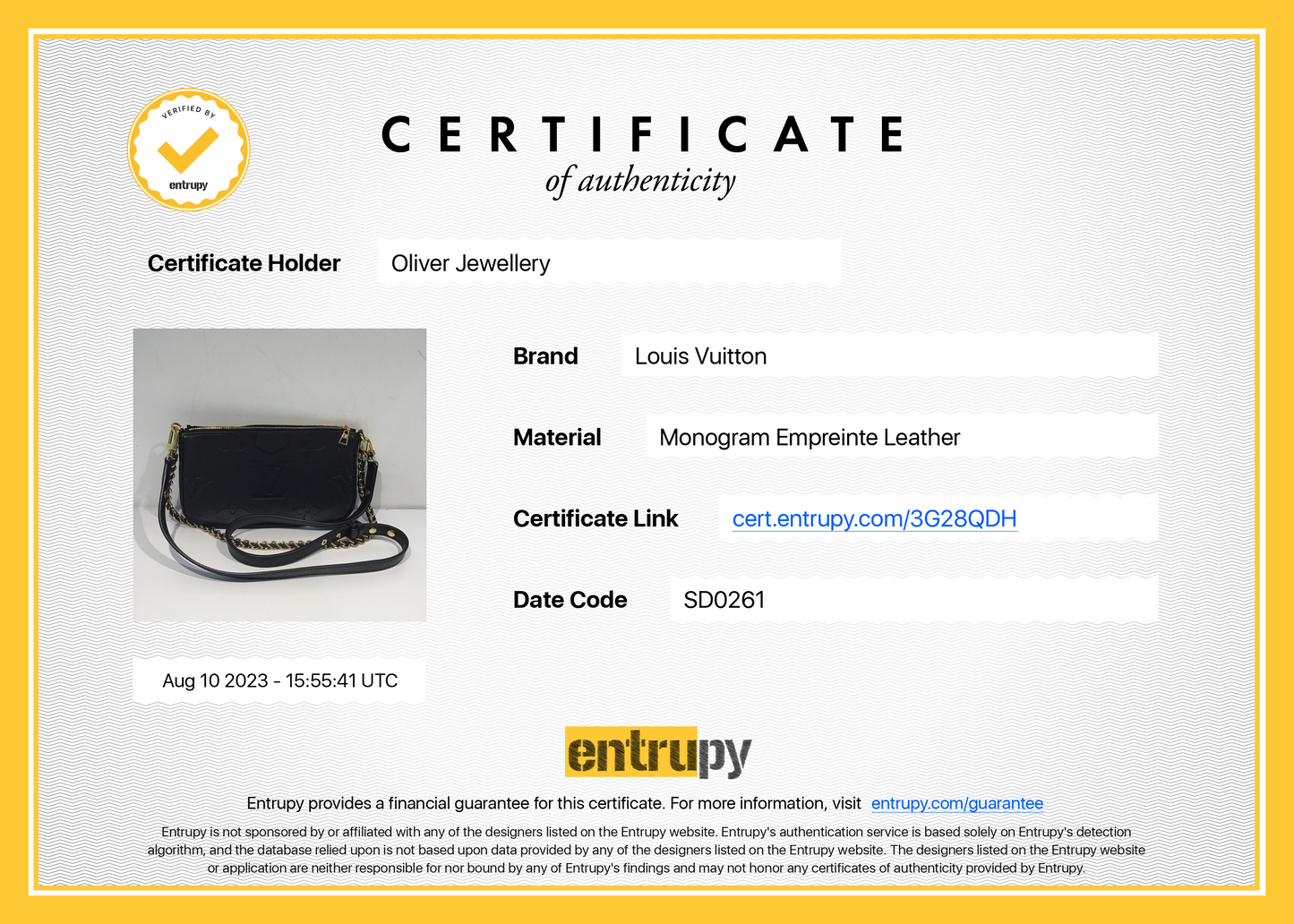 Louis Vuitton 2021 Empreinte Leather Multi-Pochette Accessoires