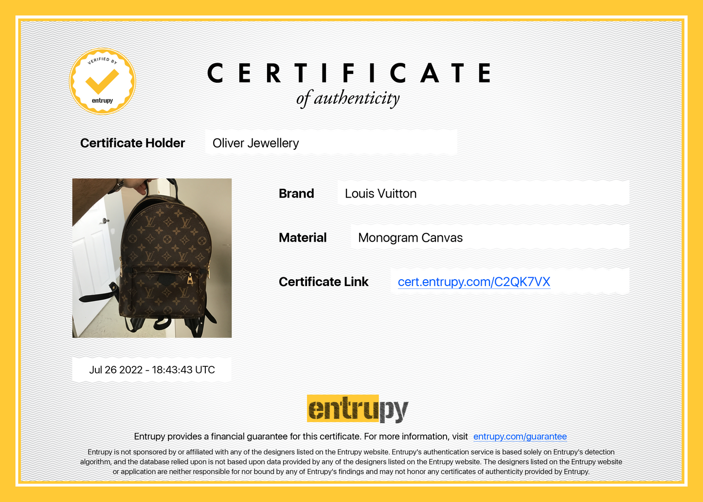 Louis Vuitton 2021 Monogram Palm Springs Backpack PM