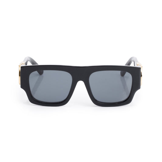 Louis Vuitton 2021 Z1478W Black Acetate Link Square Sunglasses