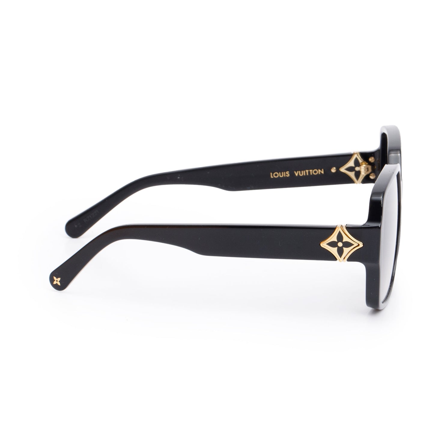Louis Vuitton 2021 Z1613E Black Acetate My LV Flower Square Sunglasses