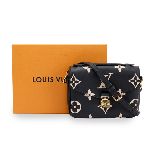 Louis Vuitton 2022 Bicolor Monogram Empreinte Pochette Metis