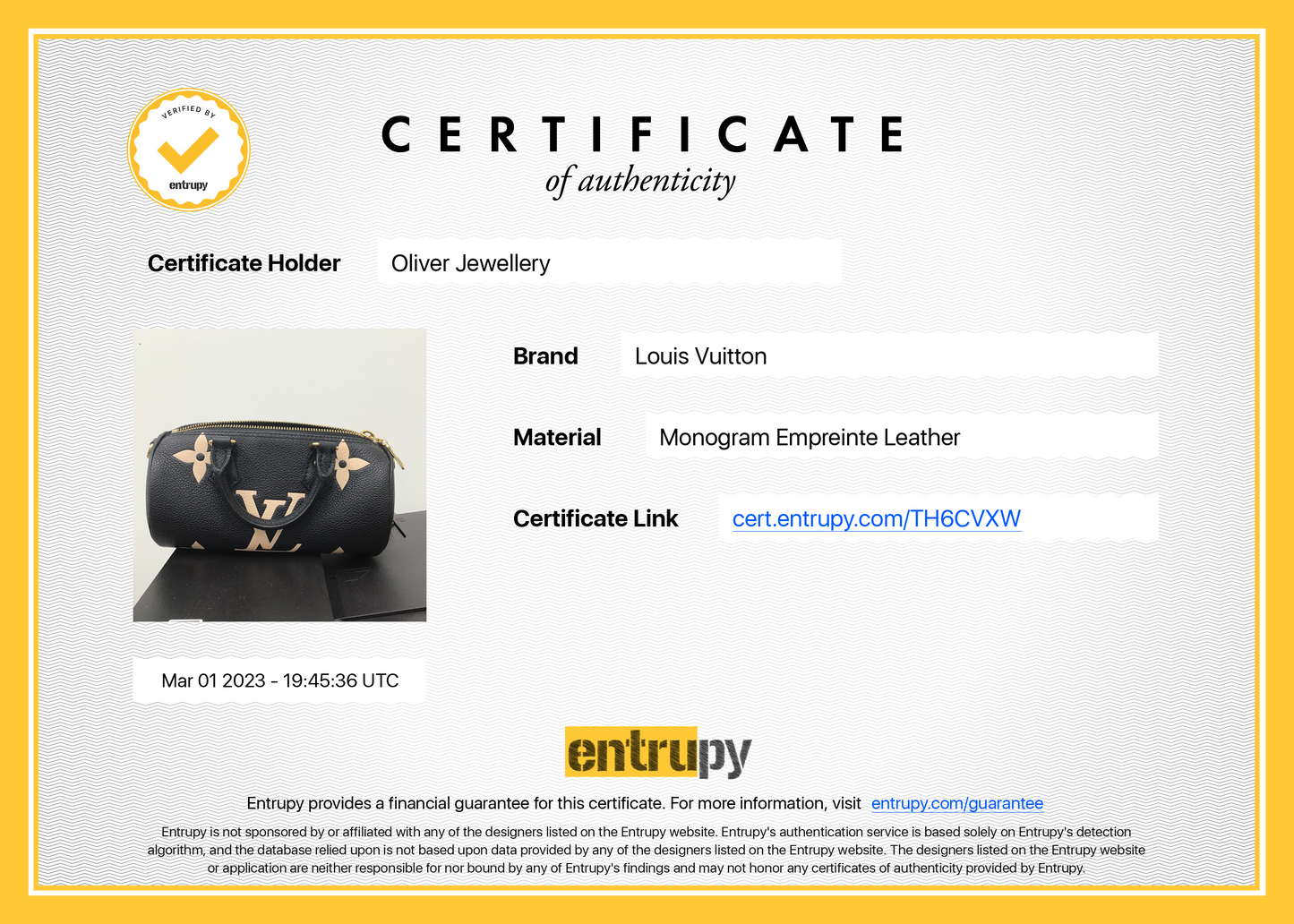 Louis Vuitton 2022 Bicolor Monogram Giant Empreinte Papillon BB