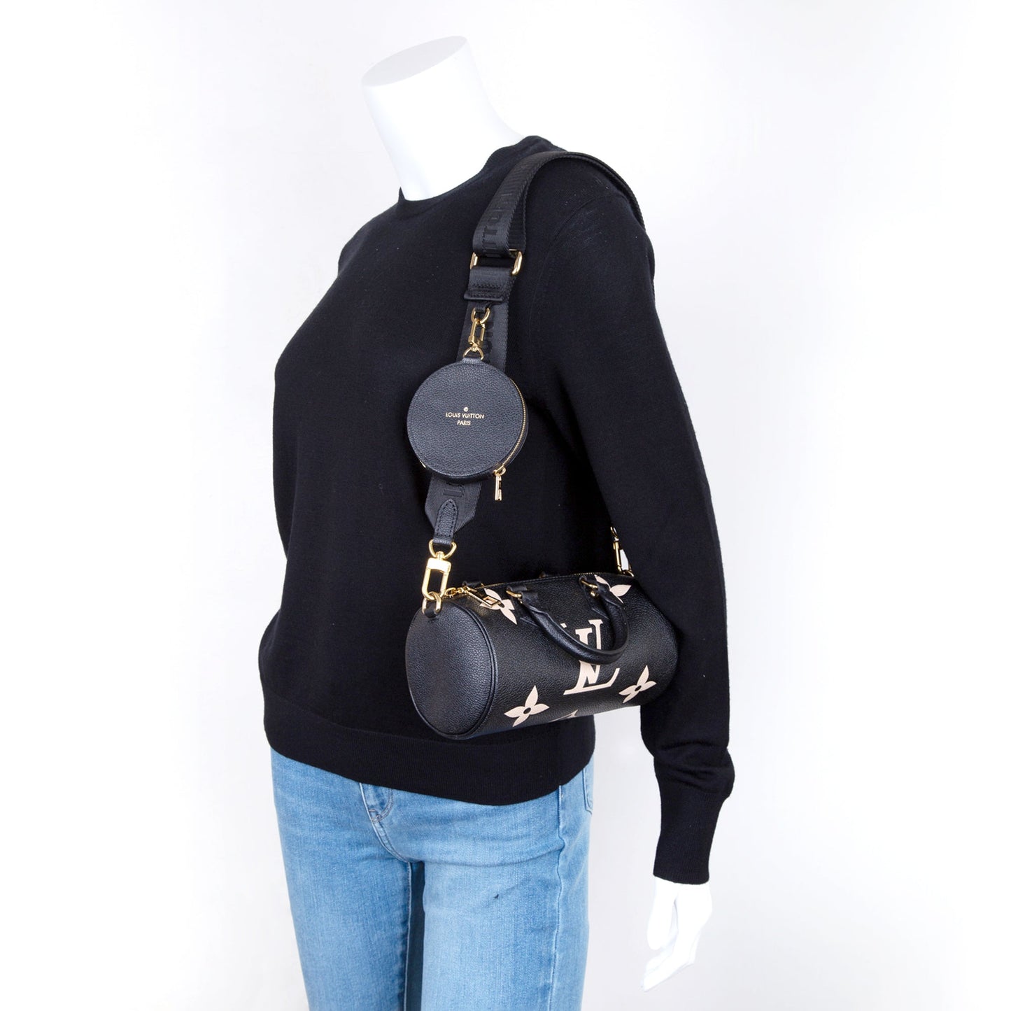 Louis Vuitton 2022 Bicolor Monogram Giant Empreinte Papillon BB