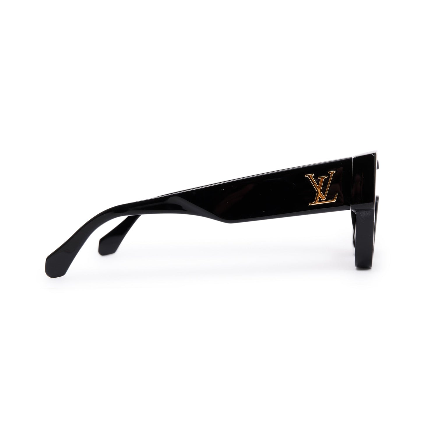 Louis Vuitton 2022 Black Acetate LV Clash Square Sunglasses