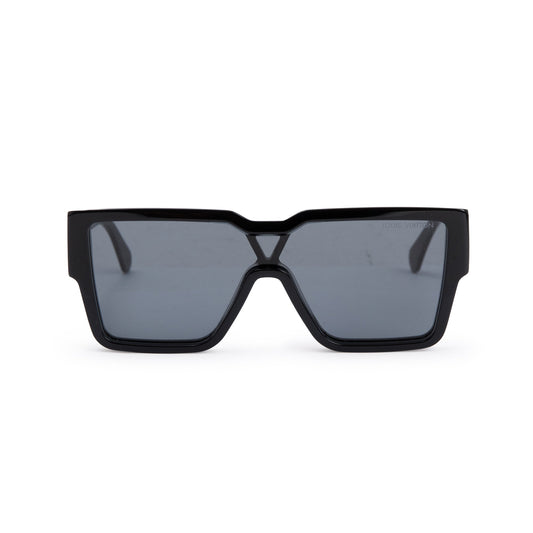 Louis Vuitton 2022 Black Acetate LV Clash Square Sunglasses
