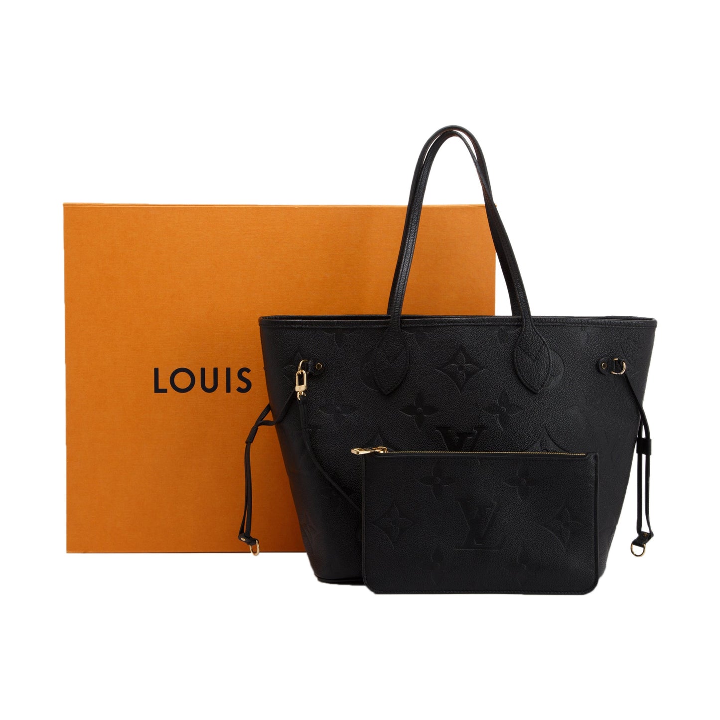 Louis Vuitton 2022 Black Empreinte Leather Neverfull MM