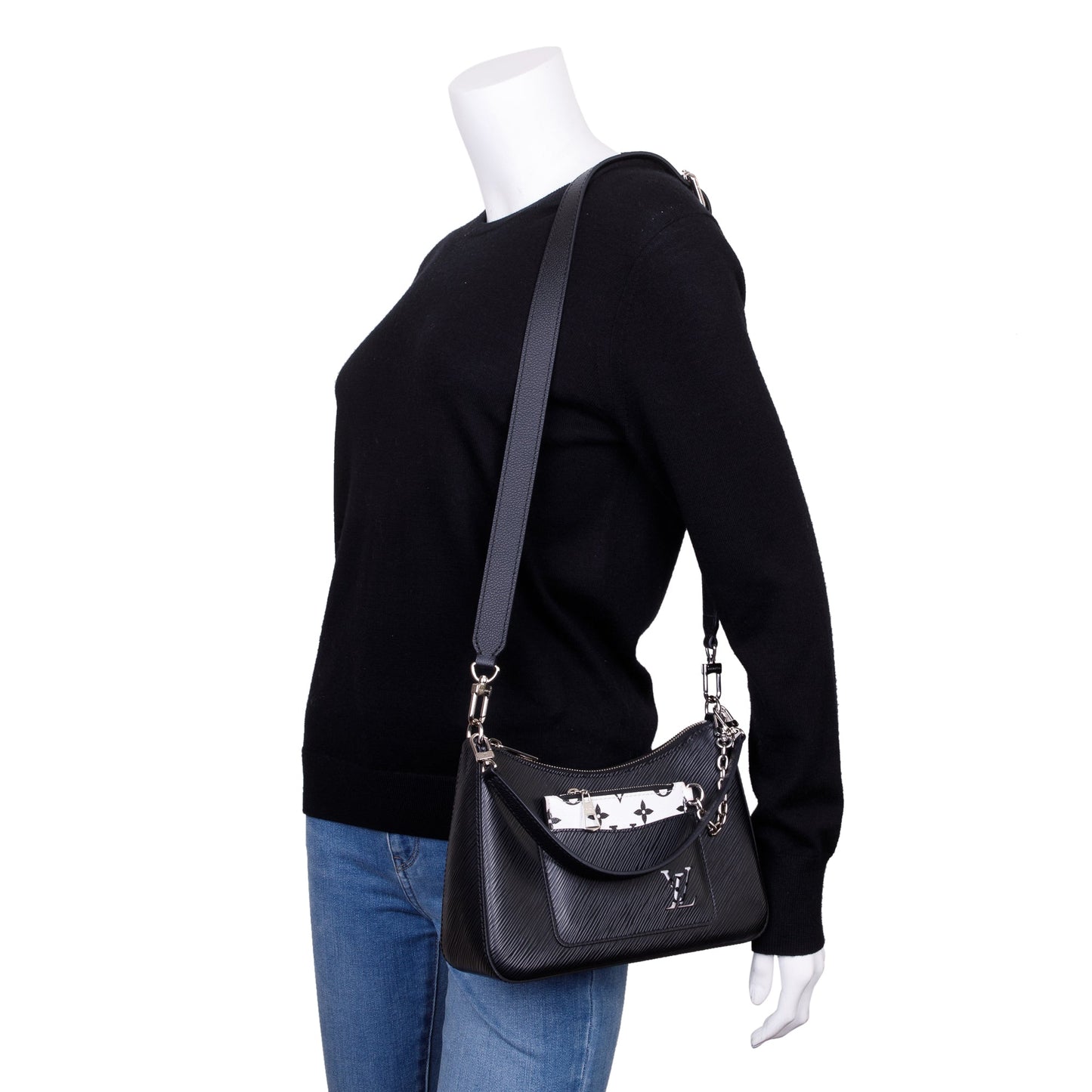 Louis Vuitton 2022 Black Epi Leather Marelle Quartz Bag