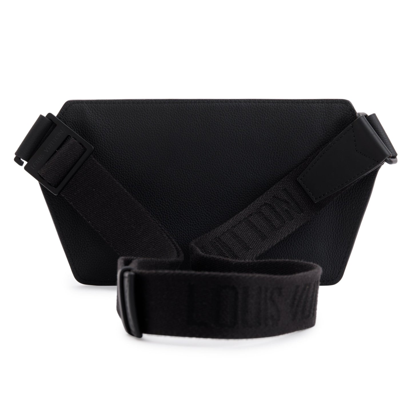 Louis Vuitton 2022 Black Grained Calfskin Aerogram Takeoff Sling Bag