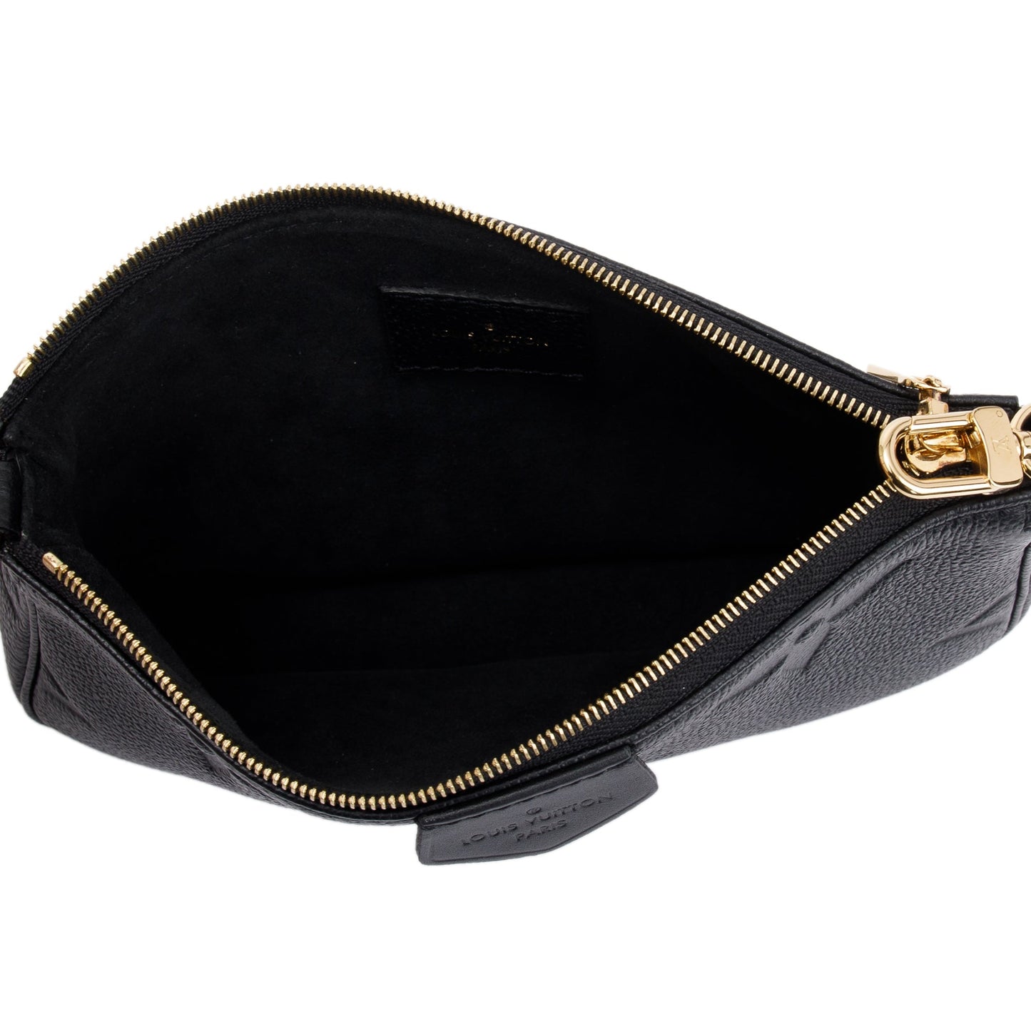 Louis Vuitton 2022 Black Monogram Empreinte Leather Multi-Pochette Accessoires