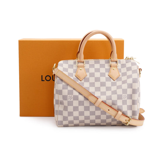Louis Vuitton 2022 Damier Azur Speedy Bandouliere 25