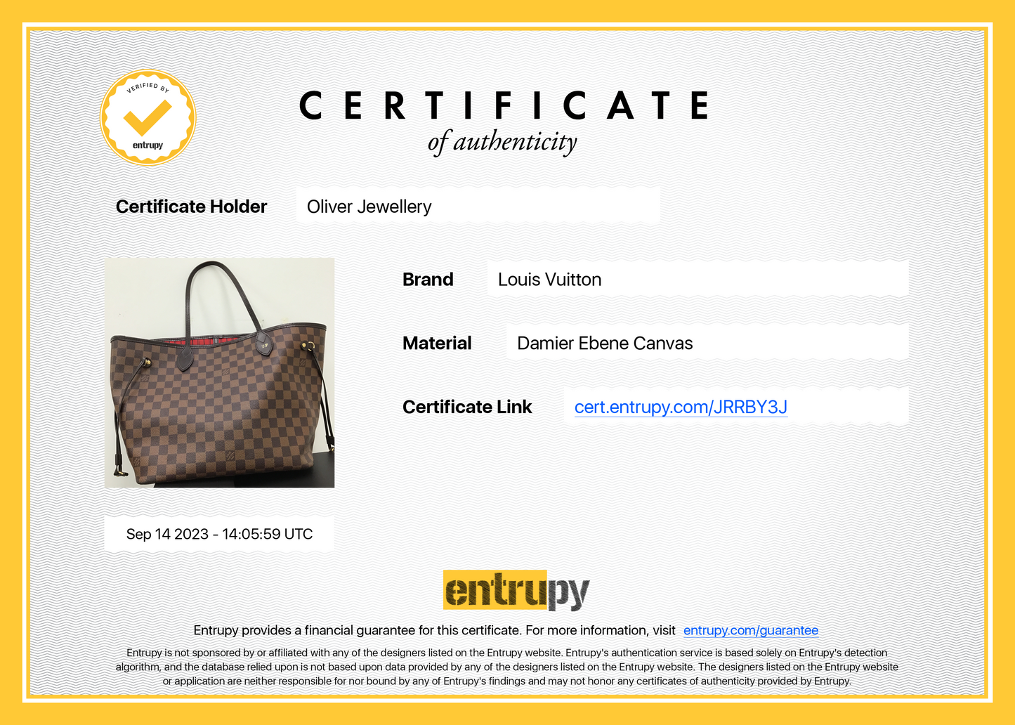Louis Vuitton 2022 Damier Ebene Neverfull MM