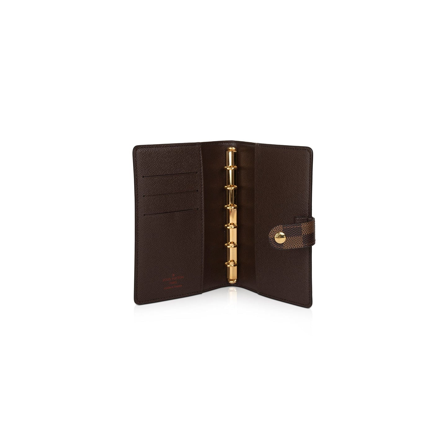 Louis Vuitton 2022 Damier Ebene Small Ring Agenda Cover