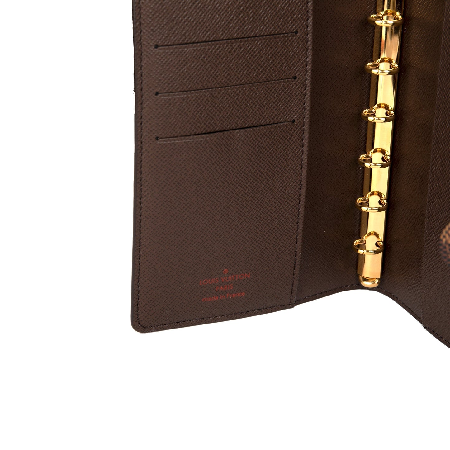 Louis Vuitton 2022 Damier Ebene Small Ring Agenda Cover