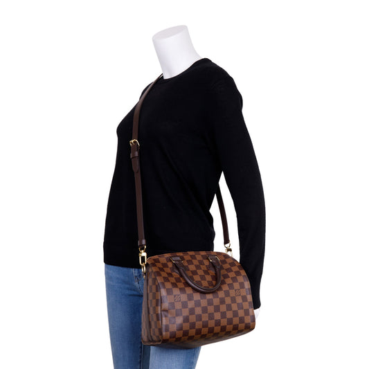 Louis Vuitton 2022 Damier Ebene Speedy Bandouliere 25