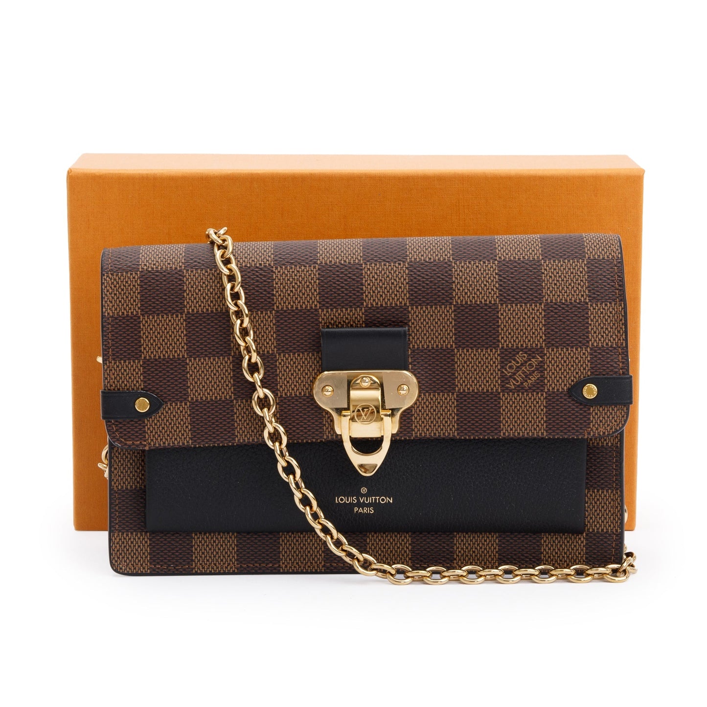 Louis Vuitton 2022 Damier Ebene Vavin Chain Wallet