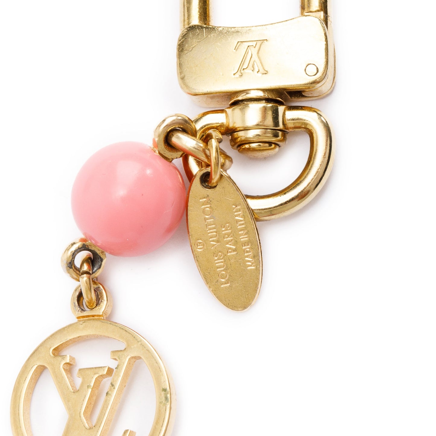 Louis Vuitton 2022 Gold-Tone Metal Vivienne Tassel Bag Charm Key Ring