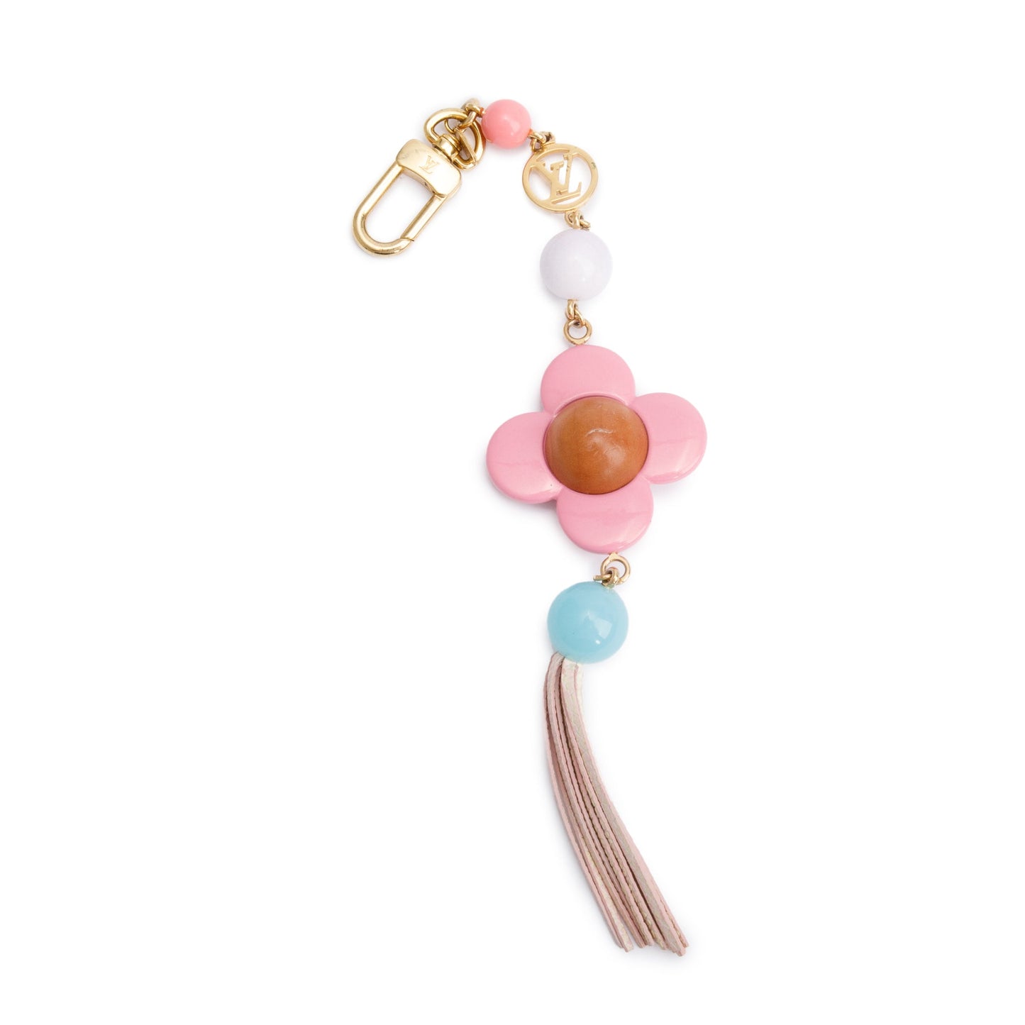 Louis Vuitton 2022 Gold-Tone Metal Vivienne Tassel Bag Charm Key Ring