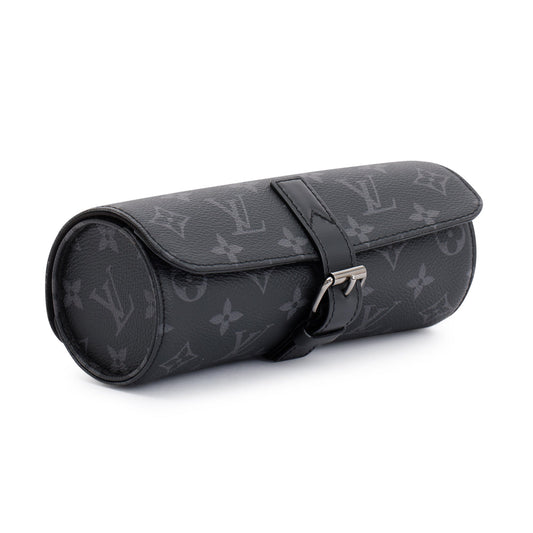 Louis Vuitton 2022 Monogram Eclipse 3 Watch Travel Case
