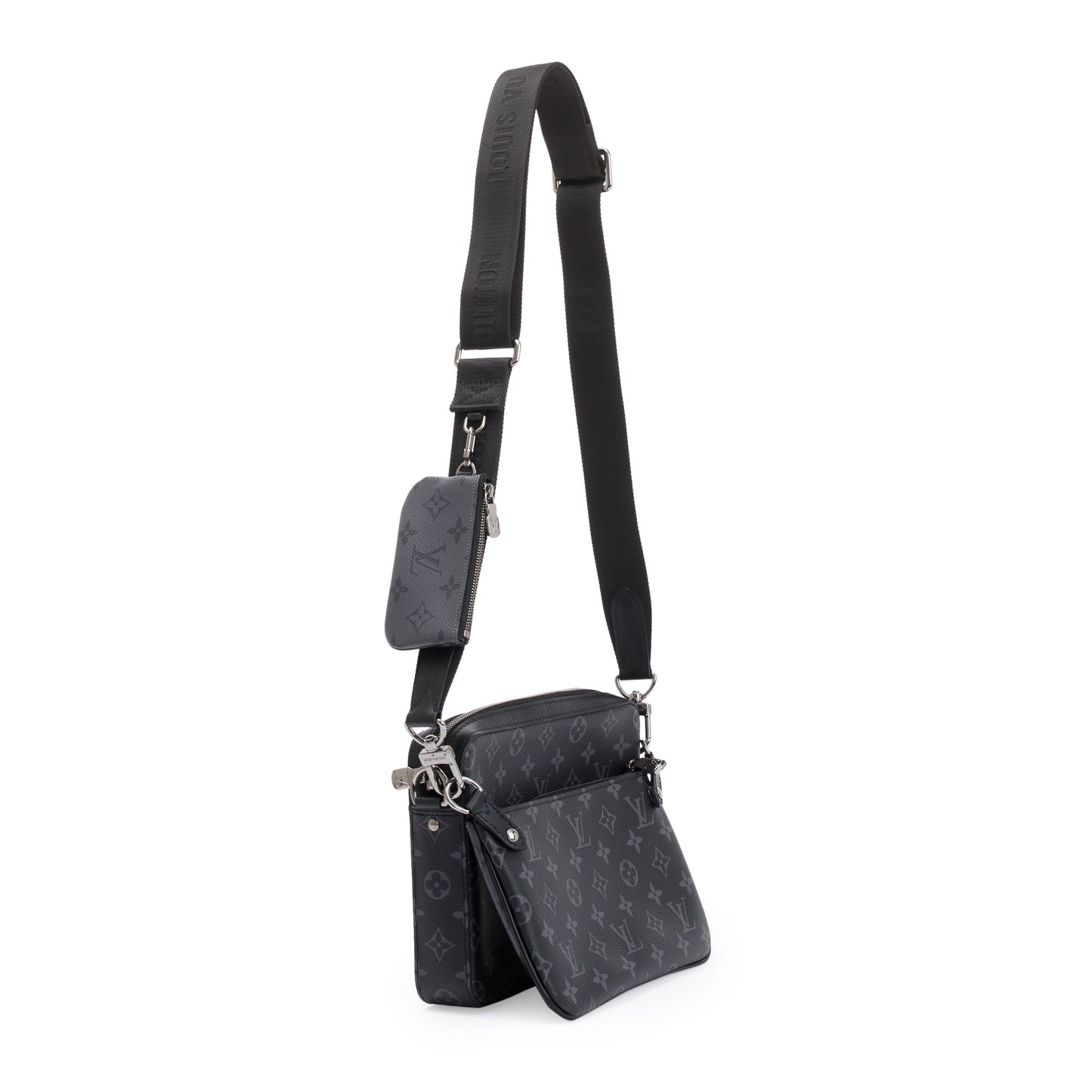 Louis Vuitton 2022 Monogram Eclipse Trio Messenger Bag