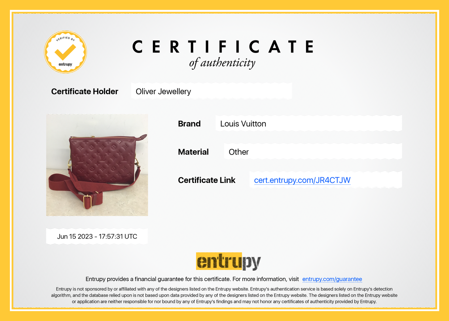 Louis Vuitton 2022 Monogram Embossed Leather Coussin PM