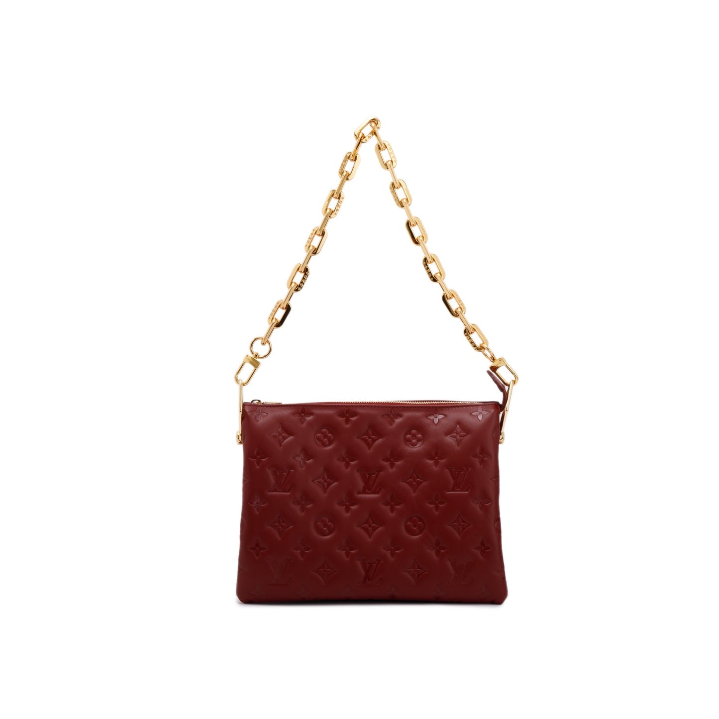 Louis Vuitton 2022 Monogram Embossed Leather Coussin PM