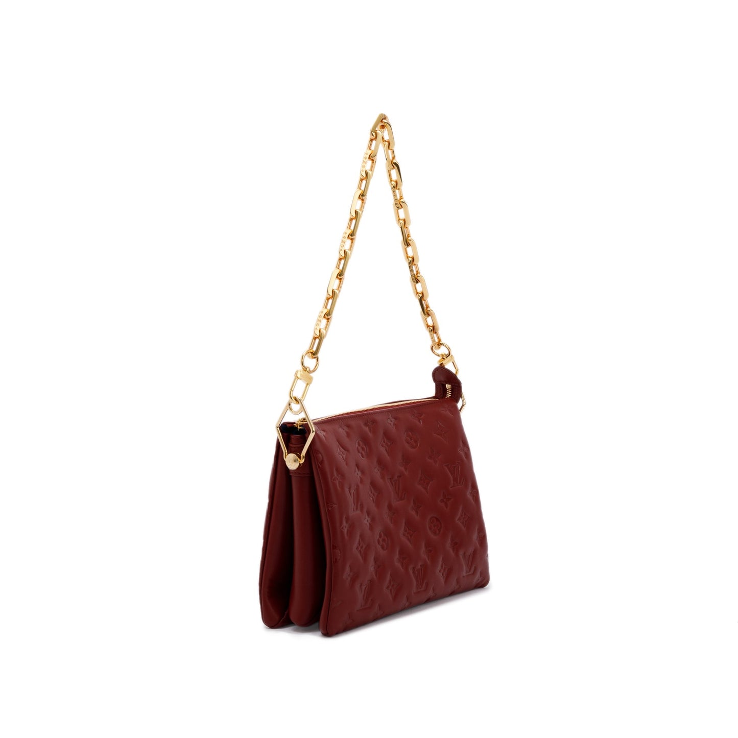 Louis Vuitton 2022 Monogram Embossed Leather Coussin PM