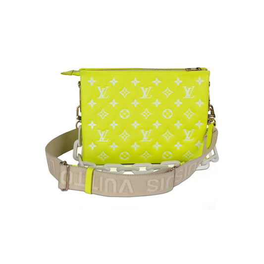 Louis Vuitton 2022 Monogram Embossed Leather Coussin PM