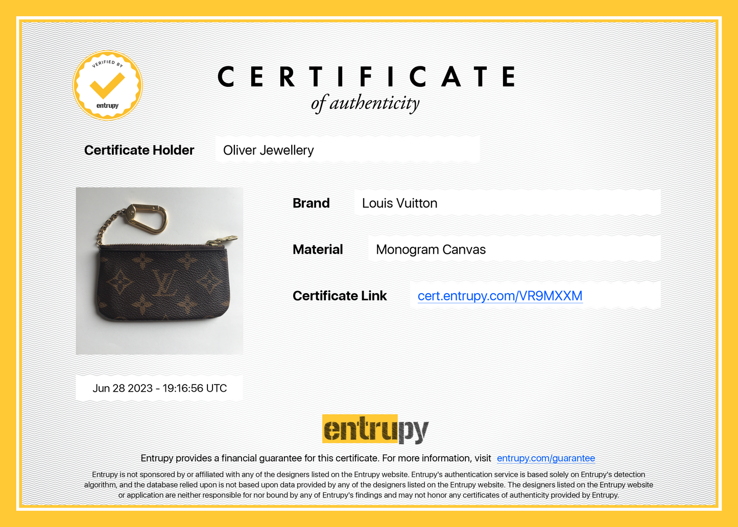 Louis Vuitton 2022 Monogram Key Pouch