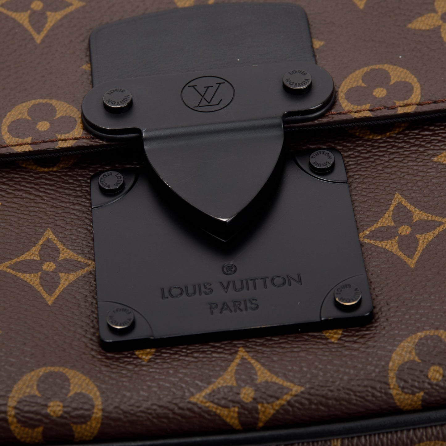 Louis Vuitton 2022 Monogram Macassar S Lock Messenger Bag
