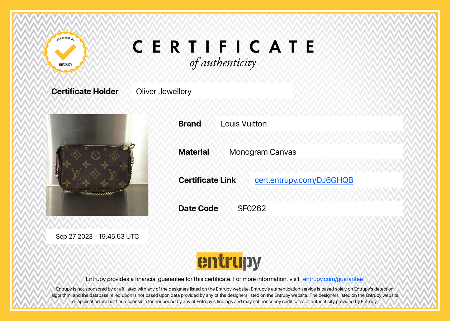 Louis Vuitton 2022 Monogram Mini Pochette Accessories
