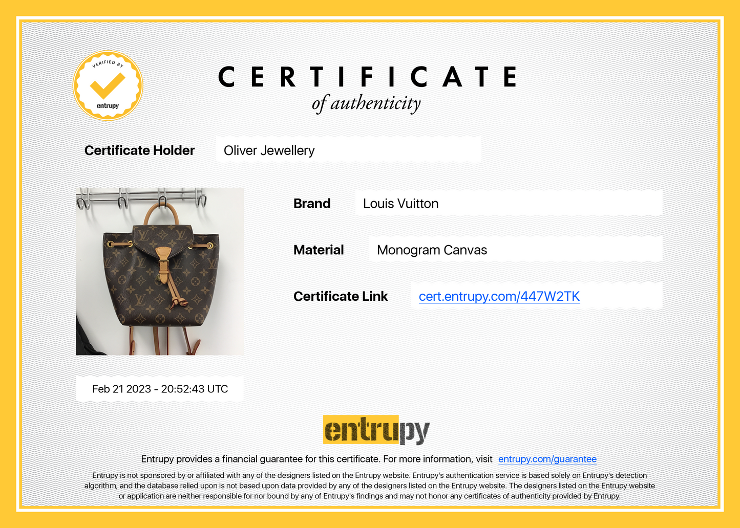 Louis Vuitton 2022 Monogram Montsouris BB Backpack