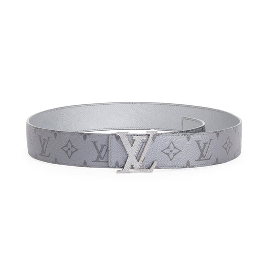 Louis Vuitton 2022 Silver Monogram Reversible LV Initiales 40MM Belt, Size 90 36