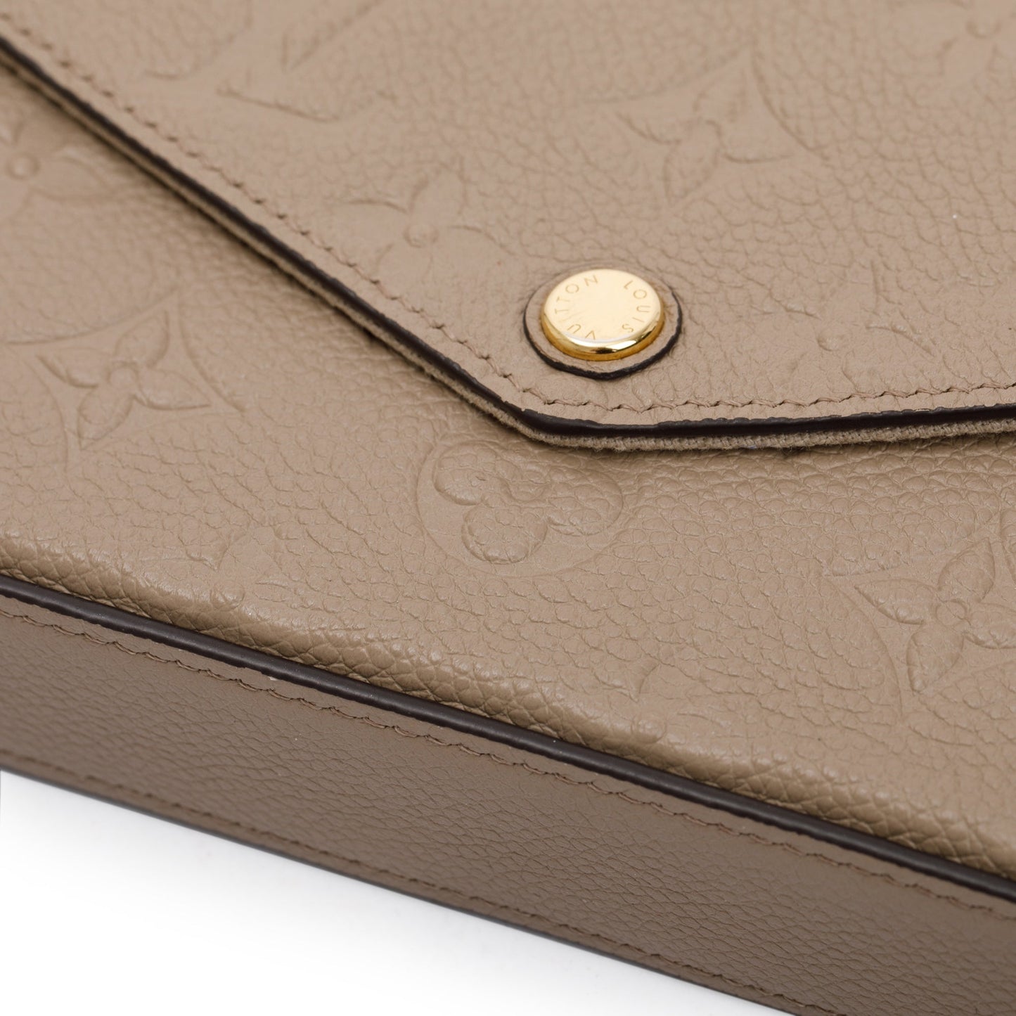 Louis Vuitton 2022 Turtledove Empreinte Leather Felicie Pochette Bag