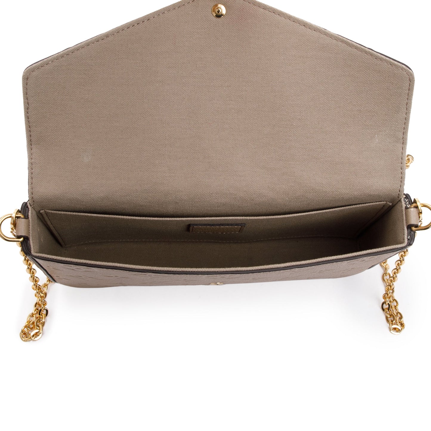 Louis Vuitton 2022 Turtledove Empreinte Leather Felicie Pochette Bag