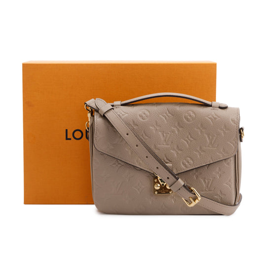 Louis Vuitton 2022 Turtledove Monogram Empreinte Pochette Metis
