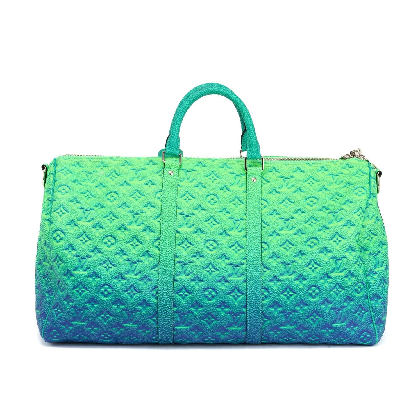 Louis Vuitton 2022 Virgil Abloh Monogram Taurillon Illusion Keepall Bandouliere 50