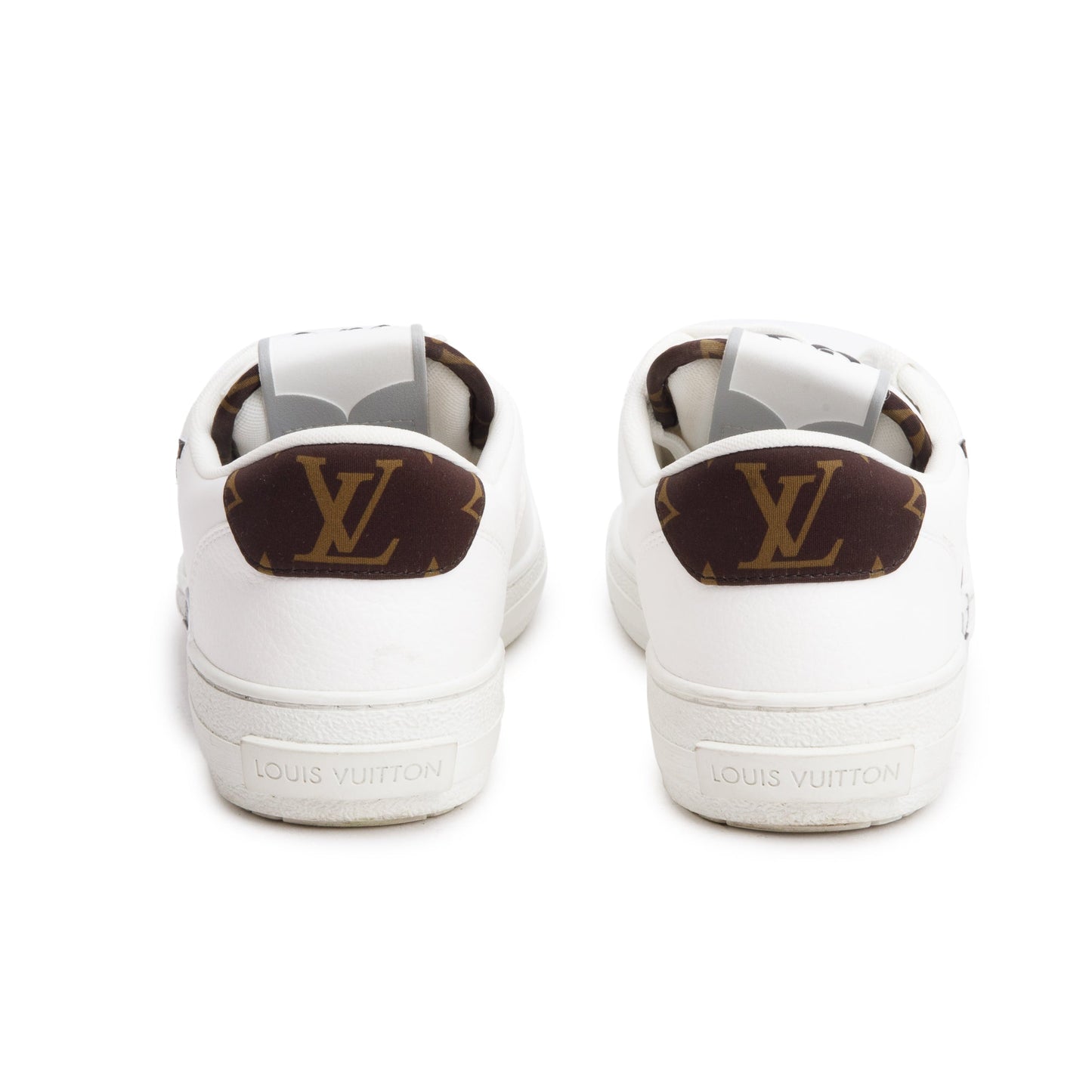 Louis Vuitton 2022 White Calfskin Leather Charlie Trainer Sneakers, Size 38