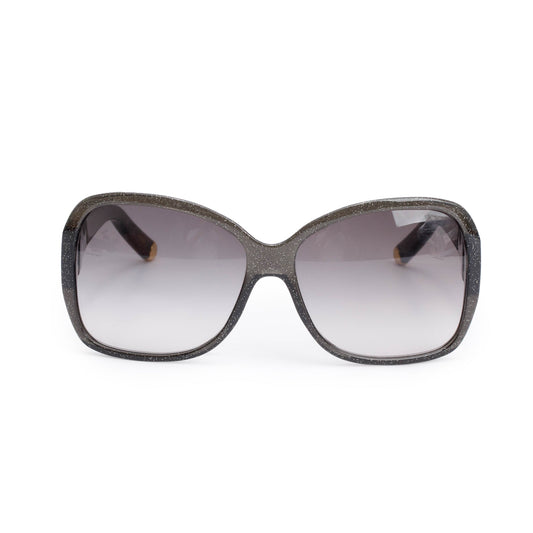 Louis Vuitton 2022 Z1855W Black Glitter Acetate Obsession GM Sunglasses