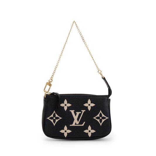 Louis Vuitton 2023 Bicolor Monogram Empreinte Leather Mini Pochette Accessories