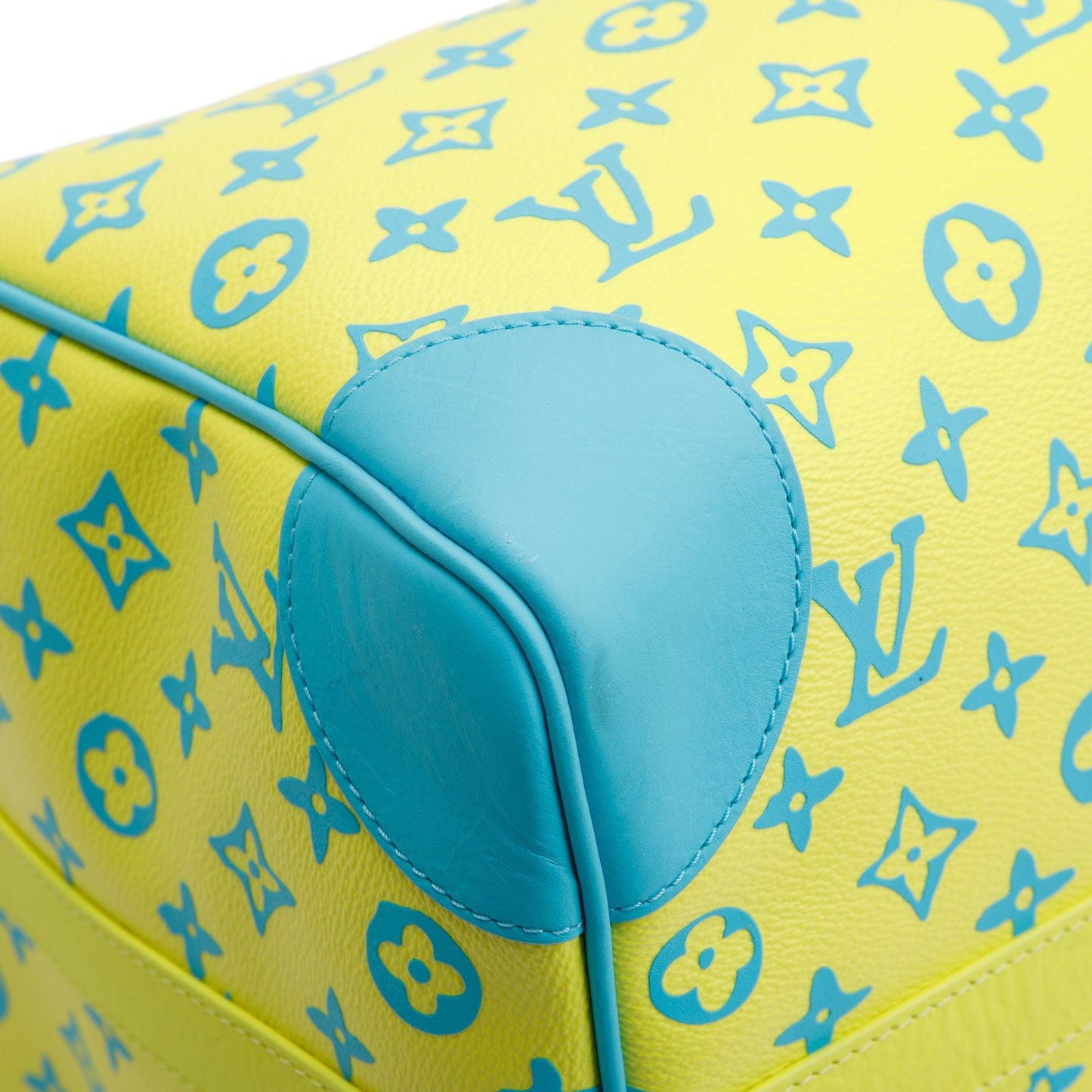 Louis Vuitton 2023 Lime Monogram Playground Keepall Bandouliere 50