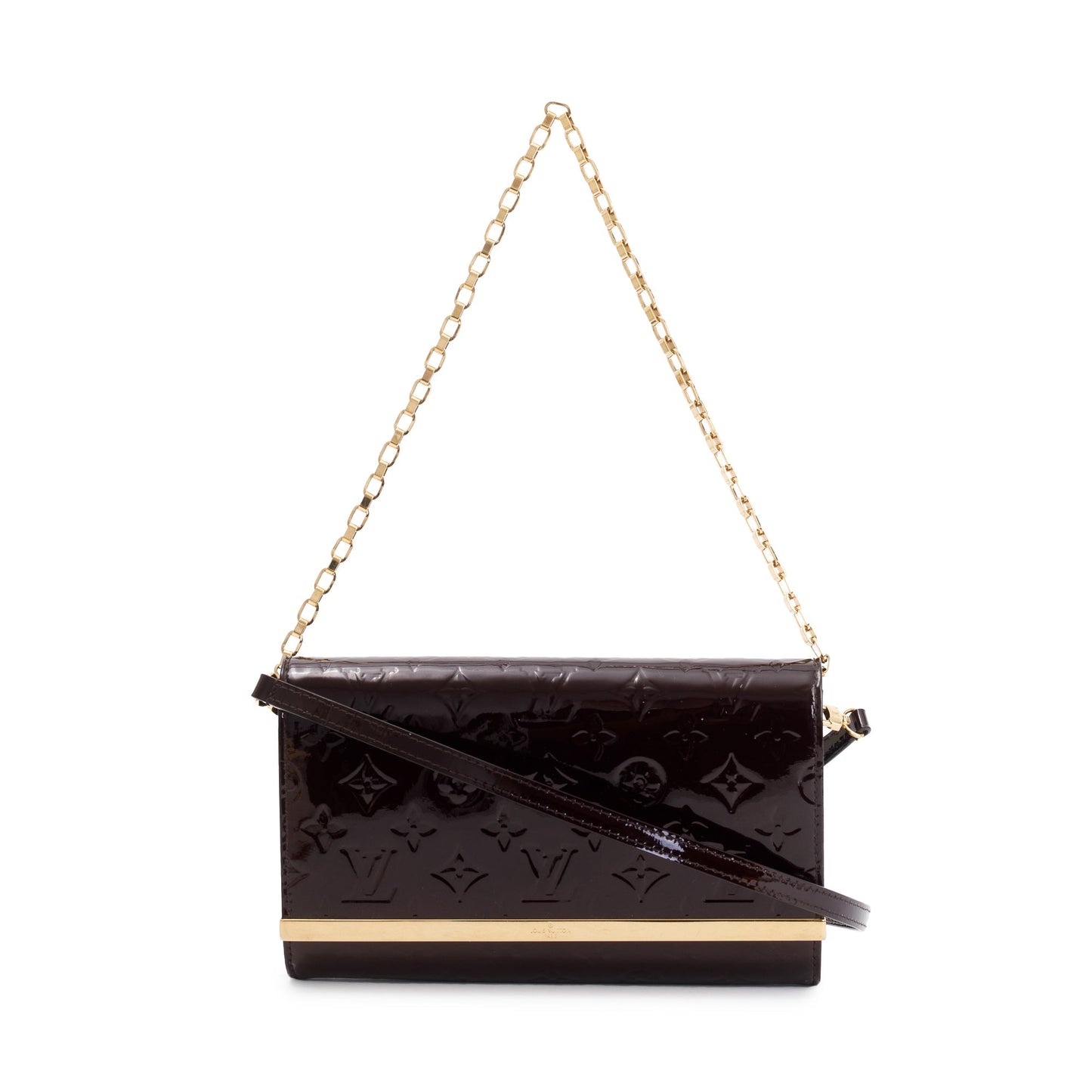 Louis Vuitton Amarante Monogram Vernis Leather Ana
