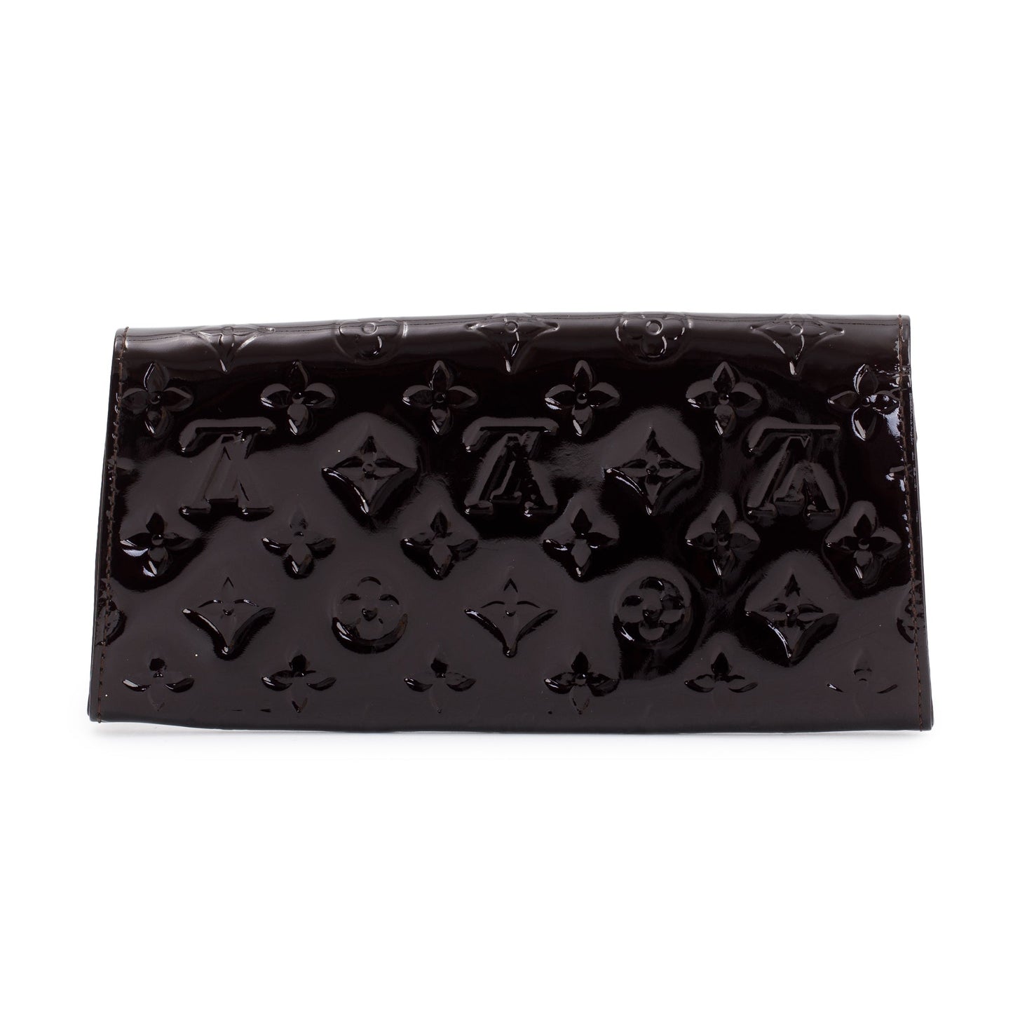 Louis Vuitton Amarante Monogram Vernis Patent Leather Sunset Boulevard Clutch