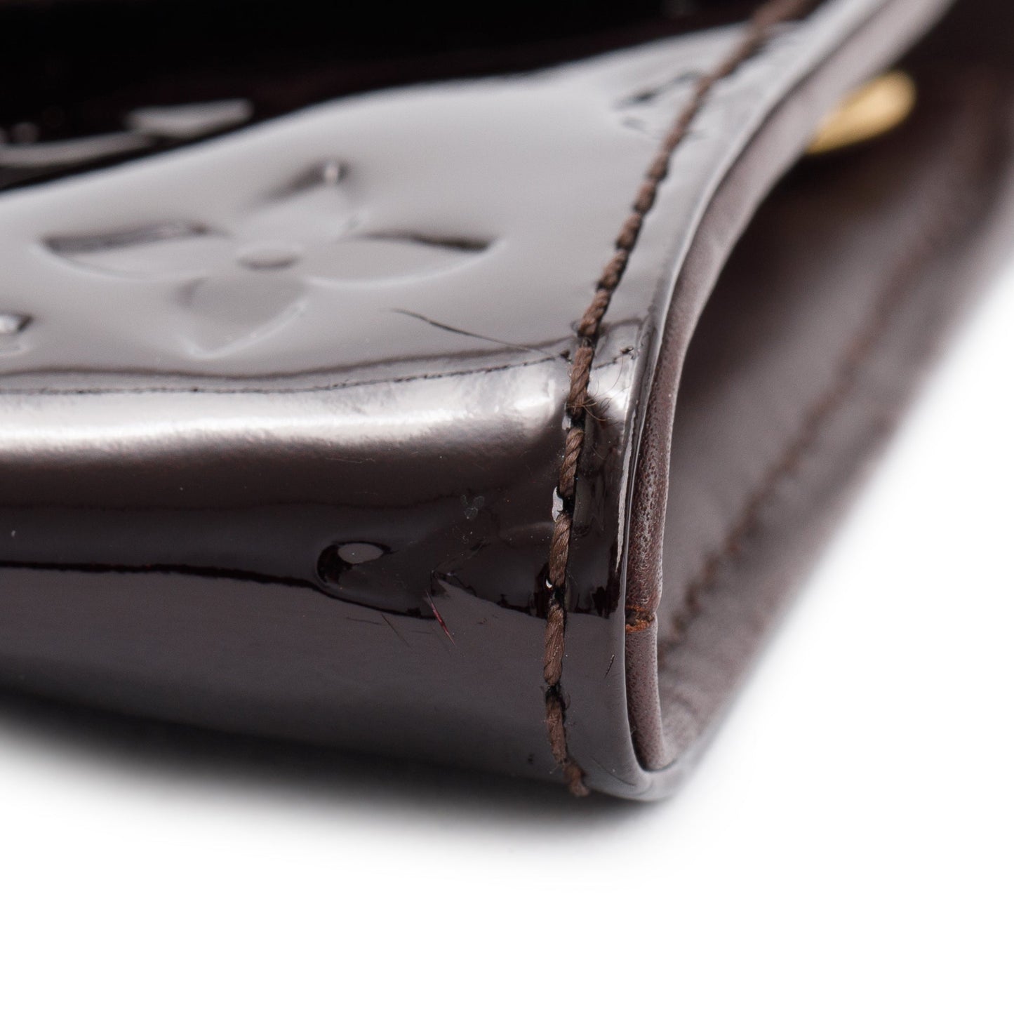 Louis Vuitton Amarante Monogram Vernis Patent Leather Sunset Boulevard Clutch